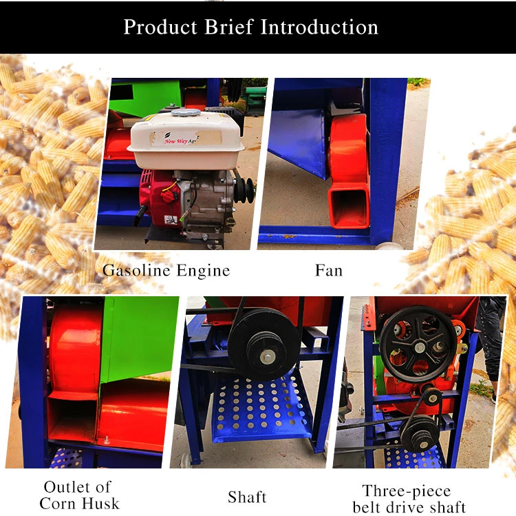 Corn peeling and threshing machine Corn peeling and threshing machine