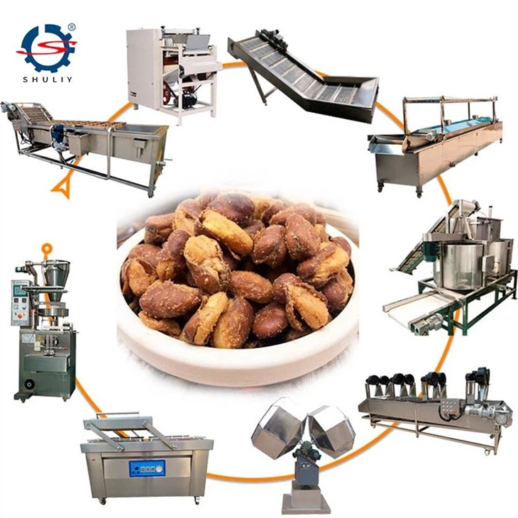 broad bean frying machine