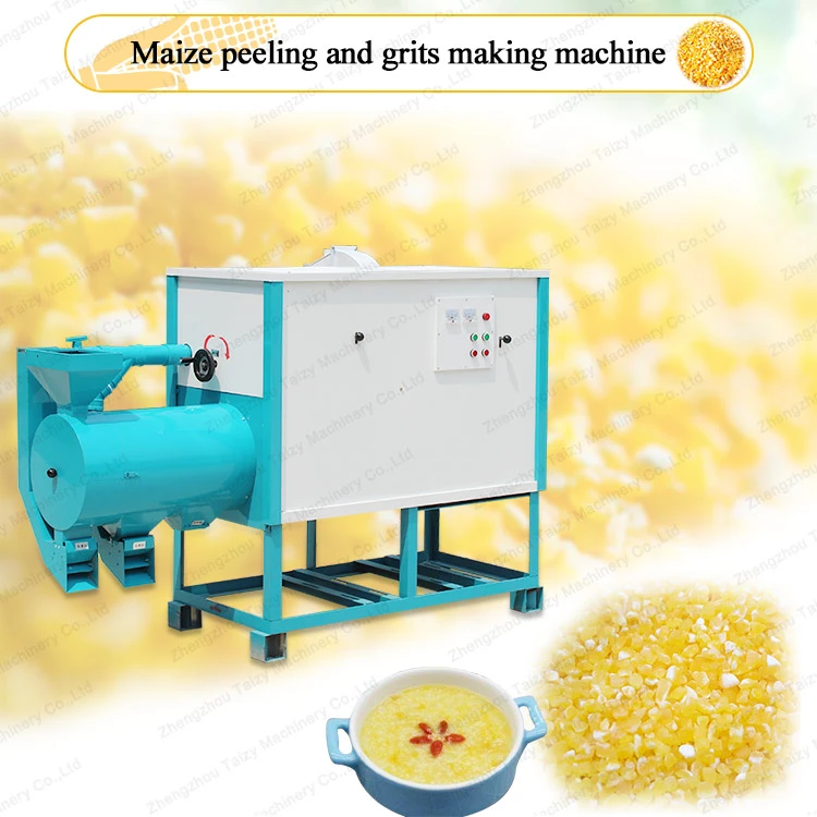 Maize peeling and grits making machine Maize peeling and grits making machine